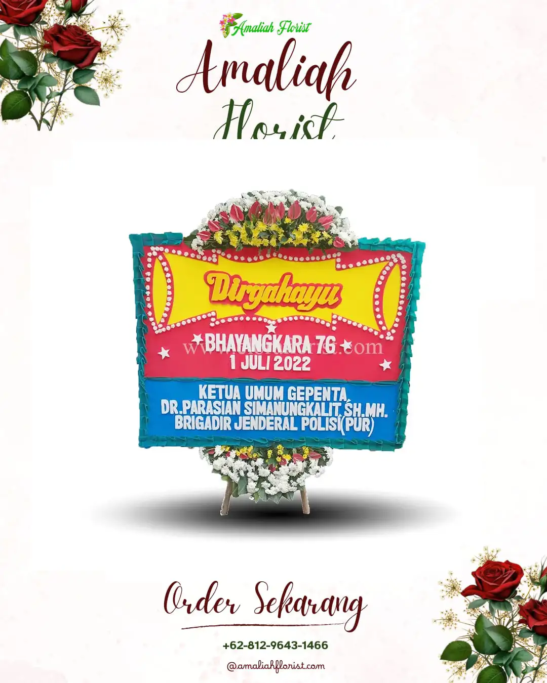 Papan Bunga HUT Ulang Tahun Kalisegoro
